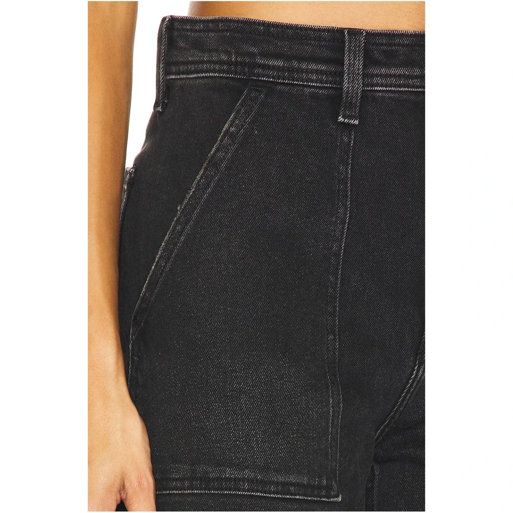 PISTOLA NWT Penny Utility High Rise Wide Leg Black Denim in Collins // 24